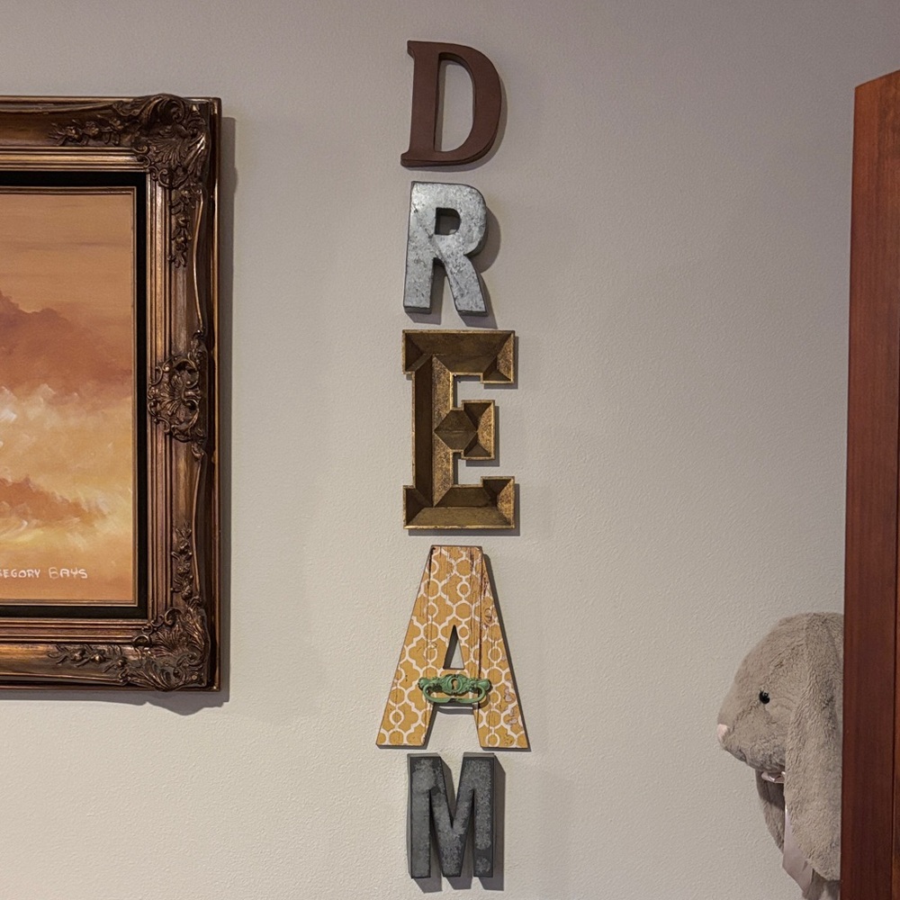 Large DREAM Wall Decor